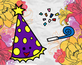 Desenho Chapéu de festa pintado por Loli