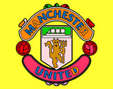 Desenho Emblema do Manchester United pintado por vans