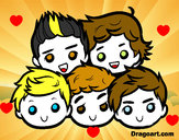 Desenho One Direction 2 pintado por Fada1