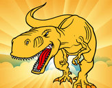 Desenho Tiranossaurus Rex aborrecido pintado por fallipe