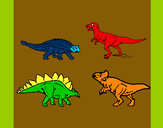 Desenho Dinossauros de terra pintado por betitamill