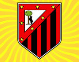 Desenho Emblema do Club Atlético de Madrid pintado por rominho