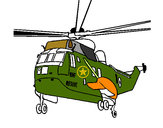 Desenho Helicoptero de resgate pintado por JP04