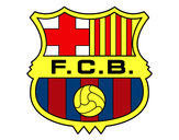 Desenho Emblema do F.C. Barcelona pintado por ViniiQM