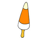 Desenho Gelado cone pintado por Loli