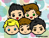 Desenho One Direction 2 pintado por aloanyflor