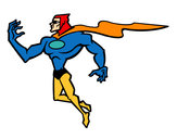 Desenho Super herói poderoso pintado por guilherme5