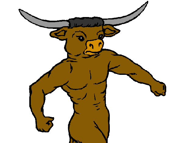 Desenho Cabeça de búfalo pintado por Nadim