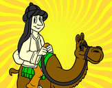 Desenho Rei Melchor a camelo pintado por Nadim