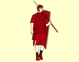 Desenho Soldado romano pintado por Nadim