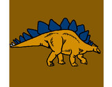 Desenho Stegossaurus pintado por Nadim
