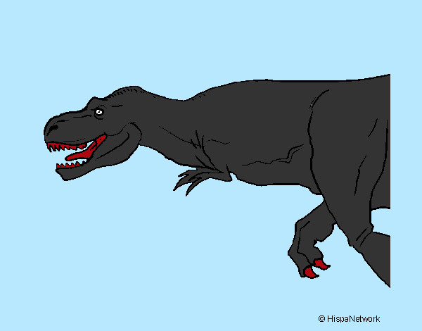 Desenho Tiranossaurus Rex pintado por Nadim