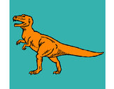 Desenho Tiranossaurus Rex pintado por AlanDaSilv