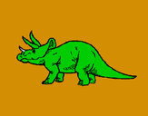 Desenho Triceratops pintado por Nadim