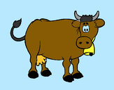 Desenho Vaca leiteira pintado por Nadim