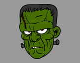 Desenho Cara de Frankenstein pintado por Lupper