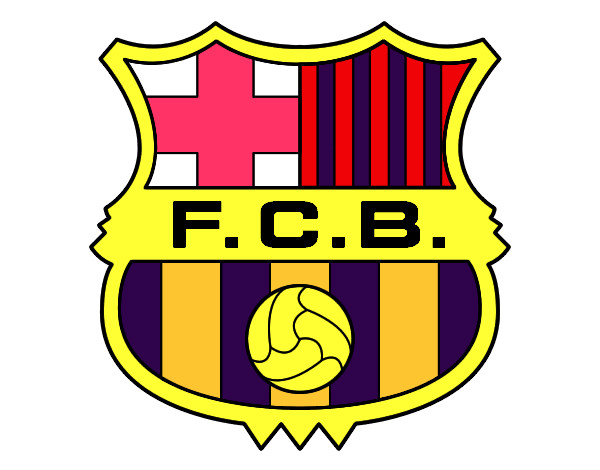 Desenho Emblema do F.C. Barcelona pintado por arturmmgg