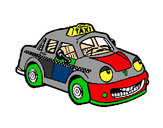 Desenho Herbie Taxista pintado por isaque 