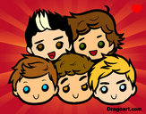 Desenho One Direction 2 pintado por Sane