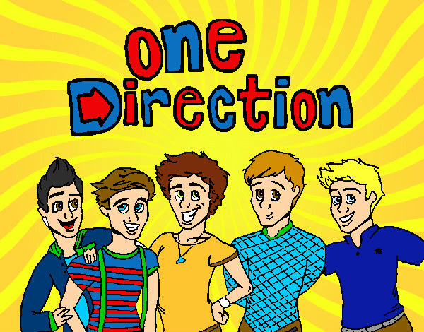 Desenho One Direction 3 pintado por Ailne