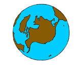 Desenho Planeta terra pintado por fabinhop