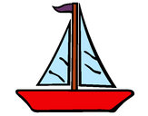 Desenho Barco veleiro pintado por leandrix