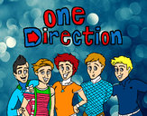 Desenho One Direction 3 pintado por pedro7890