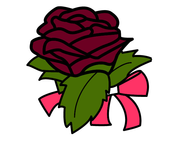 Desenho Rosa, flor pintado por sarahRamos