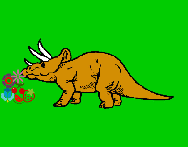 Desenho Triceratops pintado por luanb