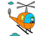 Desenho Helicóptero pintado por lohanna