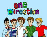 Desenho One Direction 3 pintado por MariaLaura