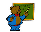 Desenho Professor urso pintado por guilherme3