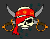Desenho Símbolo pirata pintado por andre10