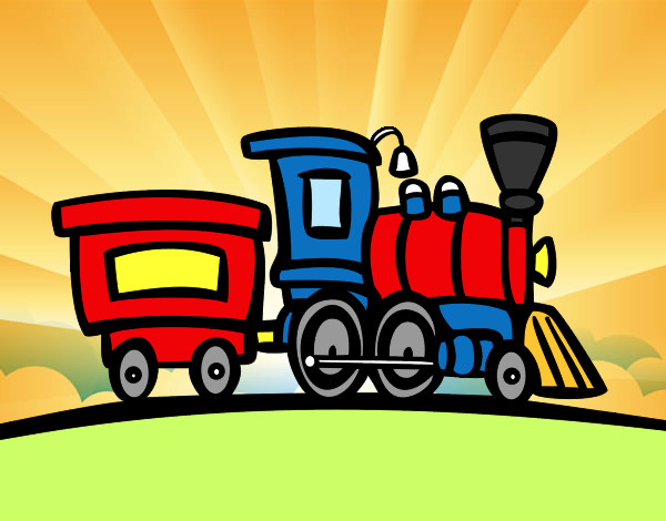 Desenho Trem com vagão pintado por LGustavo