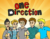 Desenho One Direction 3 pintado por Ana90