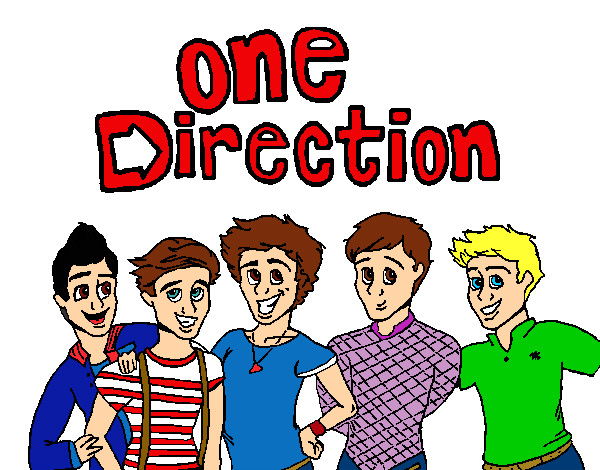 Desenho One Direction 3 pintado por Dany