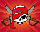 Desenho Símbolo pirata pintado por Ericxpvt