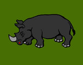 Desenho Rinoceronte 2 pintado por Marlonn 