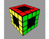 Desenho Cubo de Rubik pintado por andressama