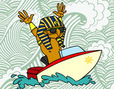 Desenho Egípcio navegador pintado por ImShampoo