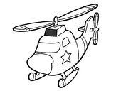 Desenho Helicoptero com uma estrela pintado por guibibrafa