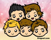 Desenho One Direction 2 pintado por pattygirl1