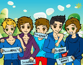 Desenho Os meninos do One Direction pintado por pattygirl1
