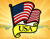 Desenho Bandeira dos Estados Unidos pintado por biatri
