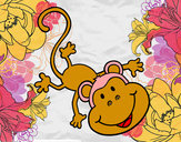 Desenho Macaco encantador pintado por evelyns2