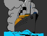 Desenho Barco a vapor pintado por vitorcely