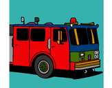 Desenho Camião de bombeiros pintado por vitorcely