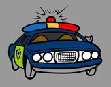 Desenho Carro de polícia pintado por vitorcely