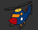 Desenho Helicoptero com uma estrela pintado por vitorcely