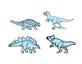 Desenho Dinossauros de terra pintado por Mateusmaza